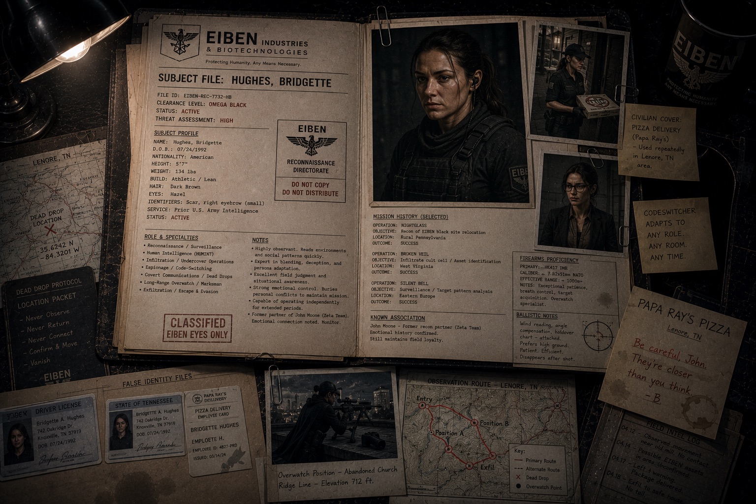 Public teaser image of Bridgette Hughes, EIBEN recon specialist