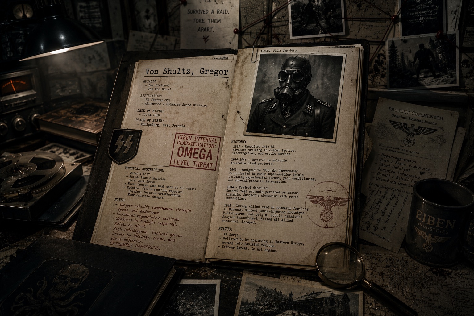 Public teaser image of Gregor von Shultz, an old vampire tied to EIBEN
